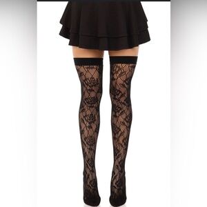 G by guess over the knee lace socks